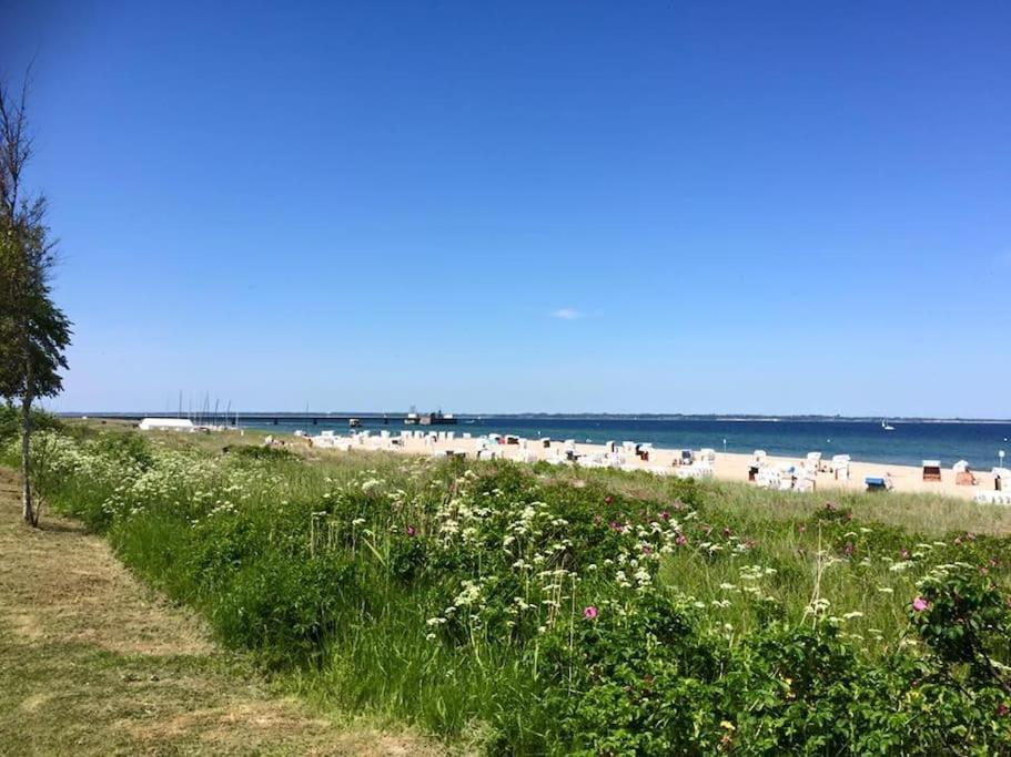 Neue Ferienwohnung Kuestennaehe Mit Terrasse 3Km Zum Strand Osdorf Bagian luar foto
